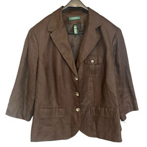 Lauren Ralph Lauren Brown Blazer